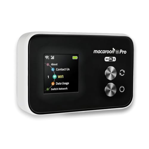 FREEBOT WiFi 6 Mobile Hotspot, 12GB US + 1GB Global Data Preloaded (30 Days), 4G LTE Portable Travel WiFi Router, No SIM Card